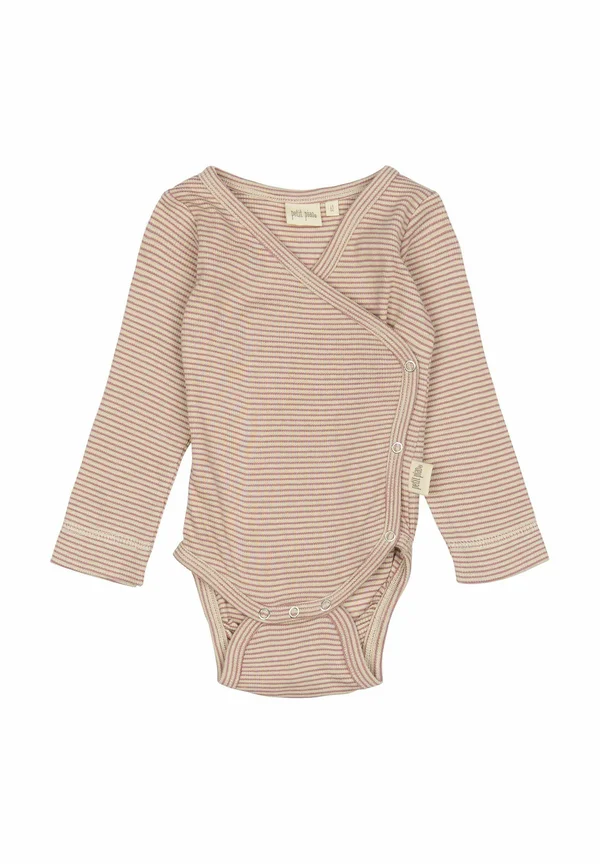 DIAN FOLD OVER STRIPE NOOS - Body - nostalgic rose dark/off white