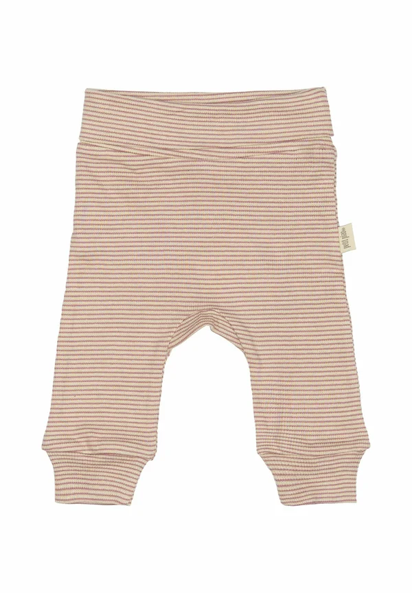 DIAN FOLD STRIPE NB NOOS - Leggings - Hosen - nostalgic rose dark/off white