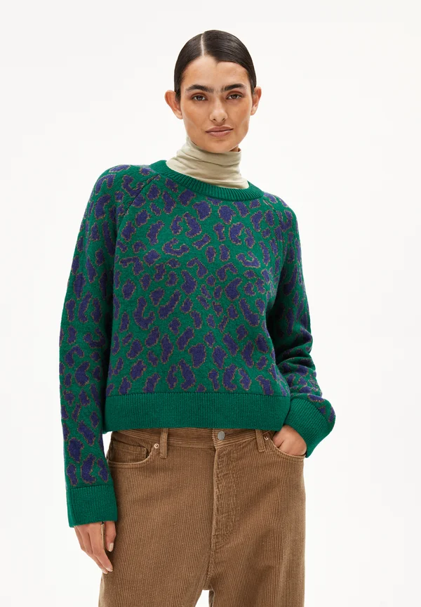 DILIRIAA LEOPAA - Strickpullover - emerald green