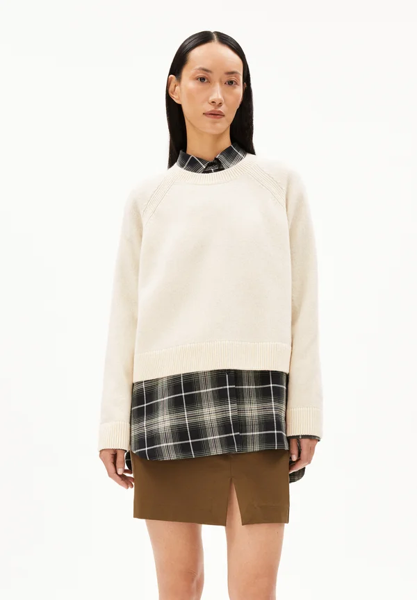 DILIRIAA REGLANA - Strickpullover - oatmilk