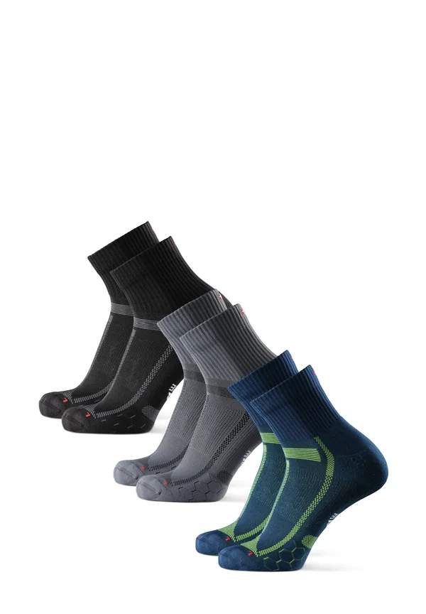 DISTANCE RUNNING 3 PACK - Sportsocken - multicolor/black grey/blue yellow/grey black