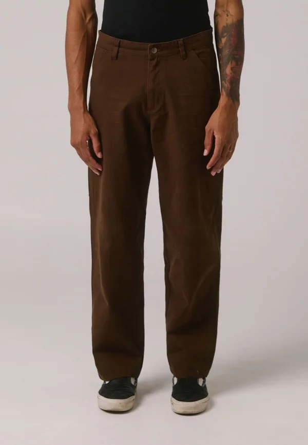 DISTEND CARPENTER PANT - Stoffhose - brown