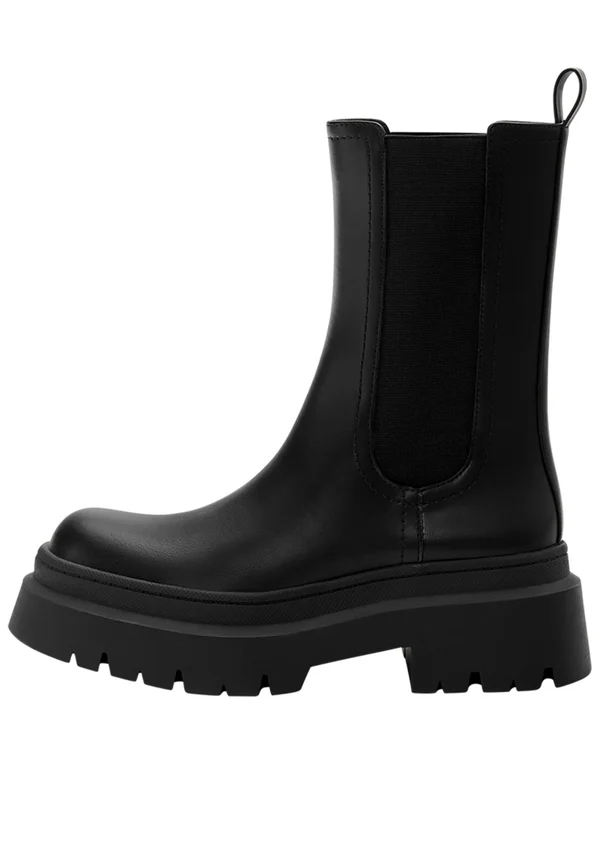 DISTRESSED CHUNKY  - Plateaustiefelette - black