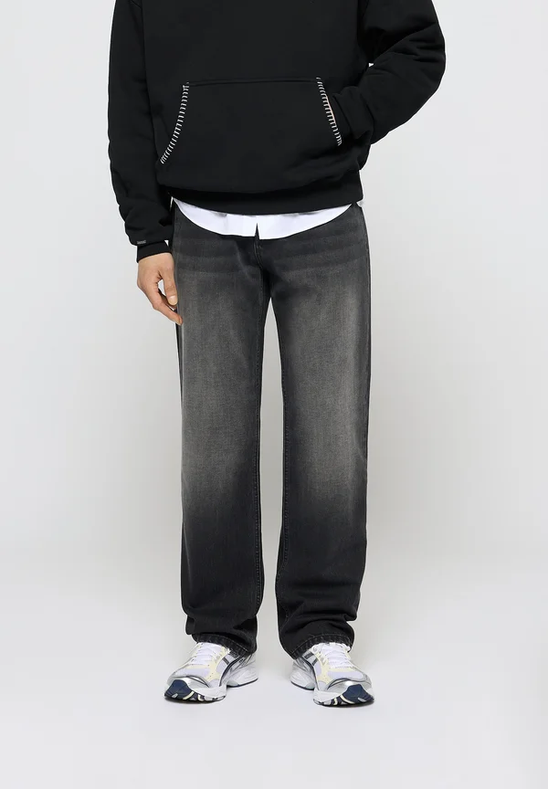 DISTRESSED - Jeans Relaxed Fit - granite black