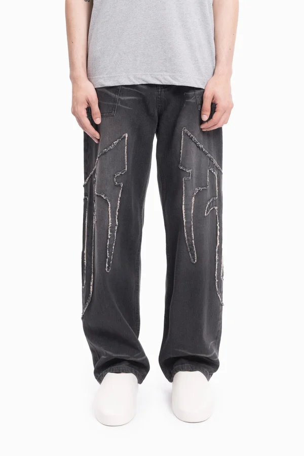 DISTRESSED UNISEX - Jeans Relaxed Fit - black washed