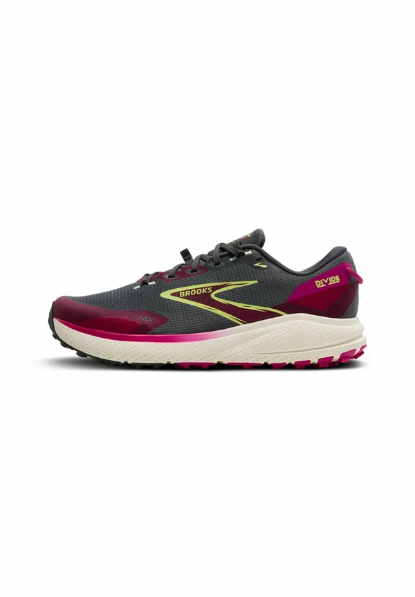 DIVIDE 6 - Laufschuh Trail - ebony fuchsia lime