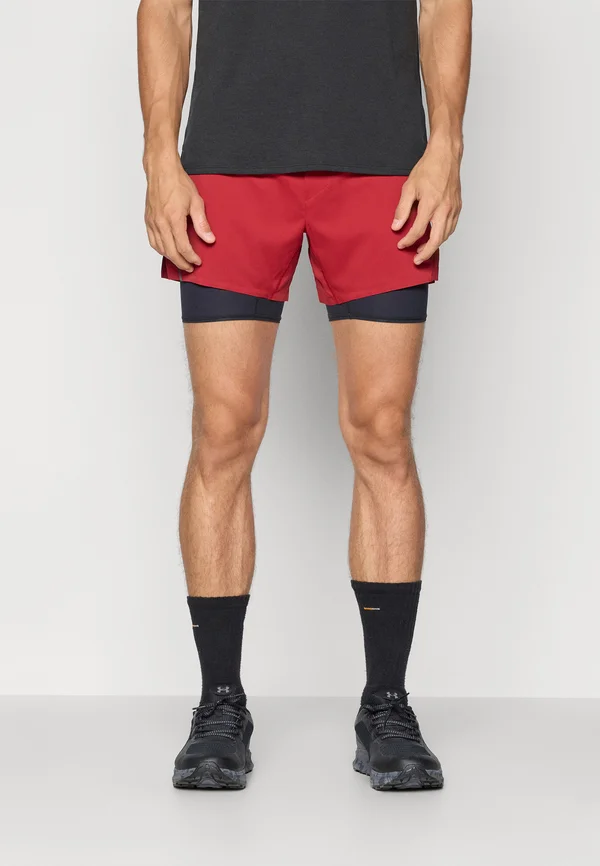 DLYSHORT LONGBRIEF - 2-in-1 Shorts - merlot