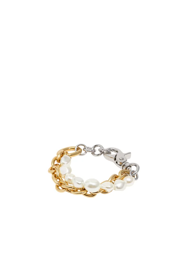 DOBLE CADENA Y  BICOLOR - Armband - multioro