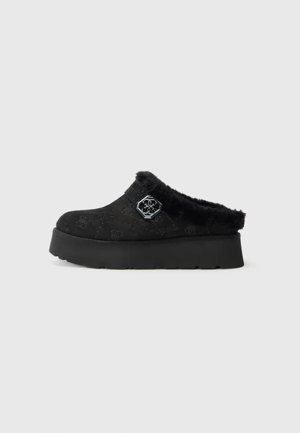 DOCKER - Pantolette flach - black
