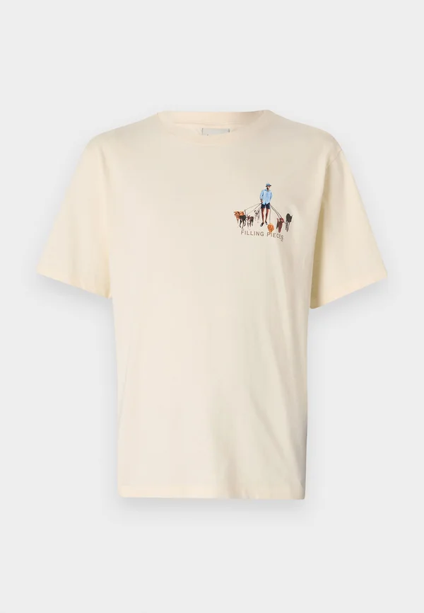 DOG WALKER ANTIQUE UNISEX - T-Shirt print - antique white