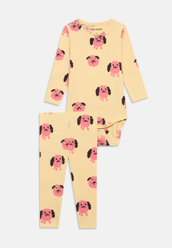 DOGGIES BABY SET UNISEX - Jogginghose - yellow