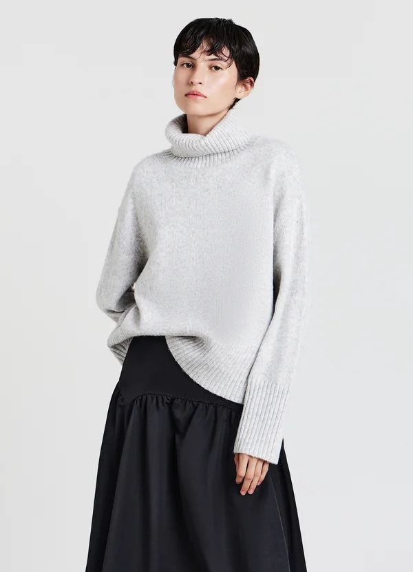 DOLCEVITA A INGLESE - Strickpullover - grigio perla melange