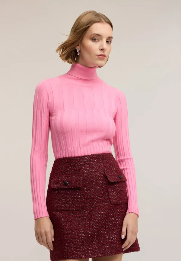 DOLCEVITA CON ASIMMETRICHE  - Strickpullover - rosa