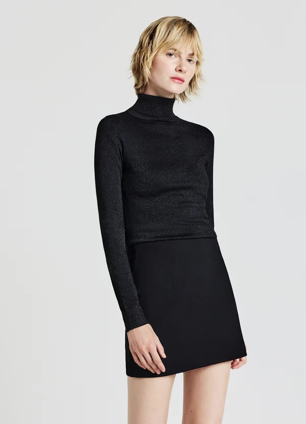 DOLCEVITA EFFETTO LUMINESCENTE - Strickpullover - ultrablack