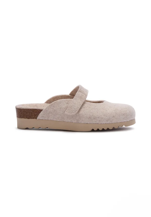 DOLLY STRAP - Pantolette flach - beige