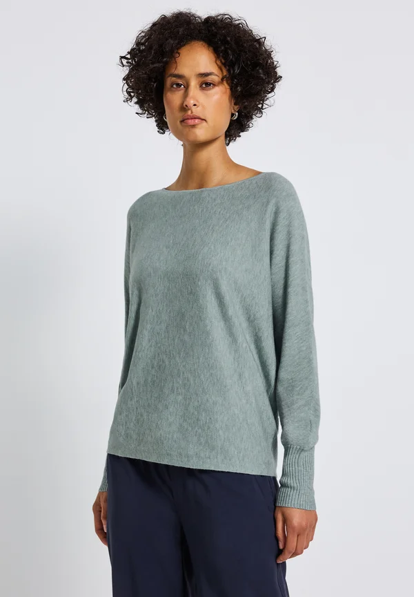 DOLMAN - Strickpullover - blau