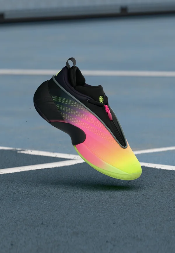 DON ISSUE 7 UNISEX - Basketballschuh - aurora black/lucid pink/hi res yellow