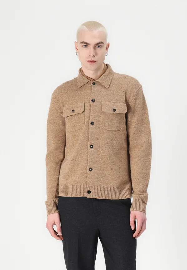 DONEGAL - Strickjacke - camel beige