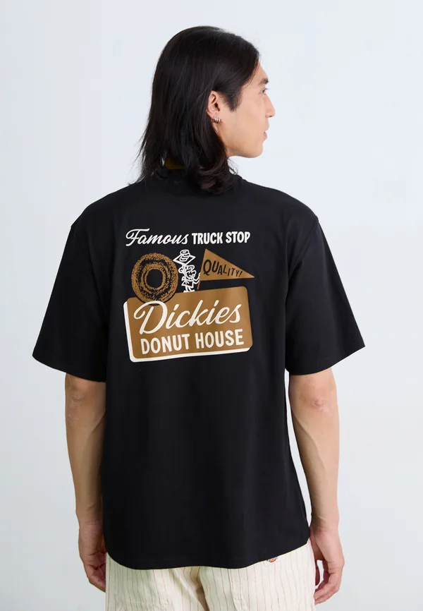 DONUT HOUSE TEE - T-Shirt print - black