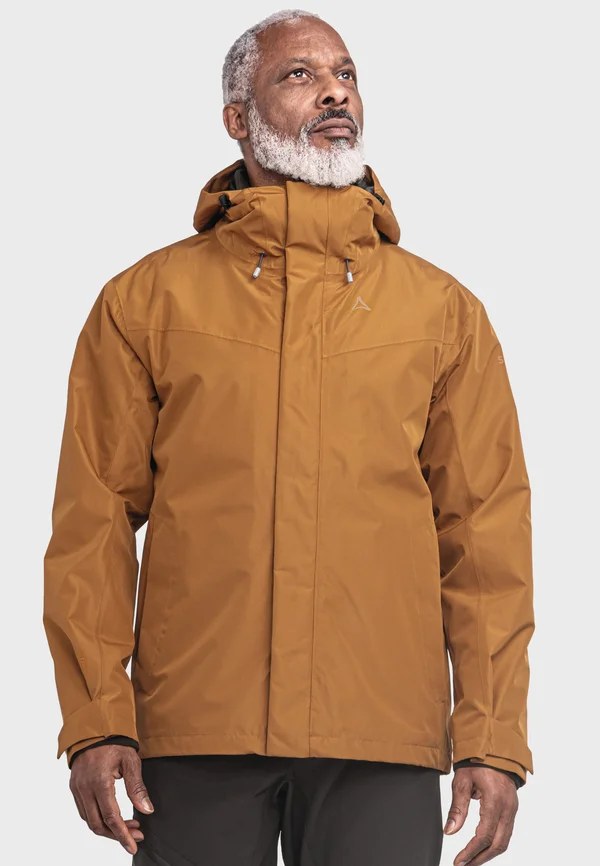 DOPPEL 3IN1 STYLE OKERE - Hardshelljacke - - braun
