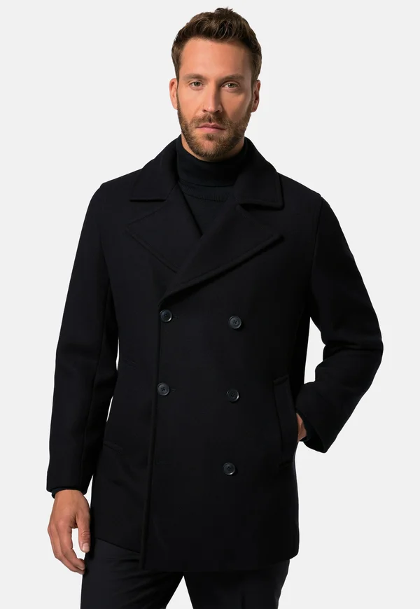 DOPPELREIHIG, BIS 8 XL - Klassischer Mantel - navy blue