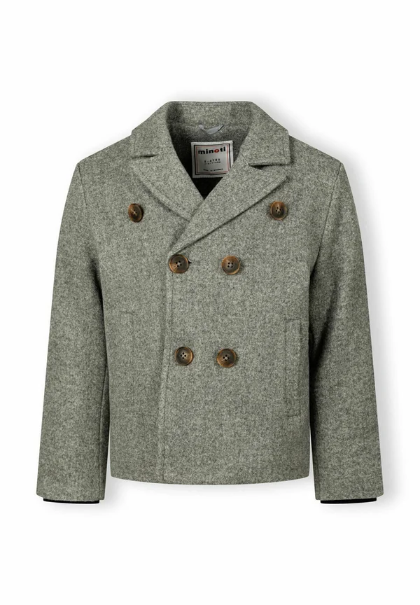 DOUBLE BREASTED WITH COLLAR - Kurzmantel - grey