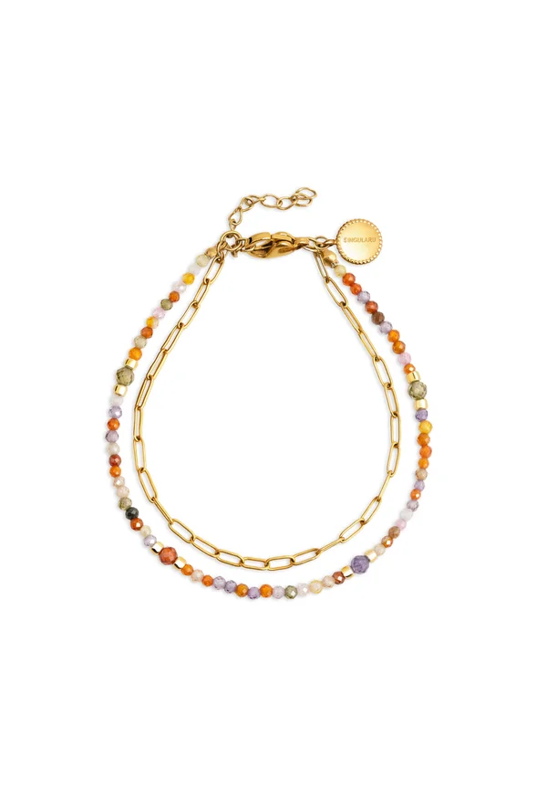 DOUBLE CRYSTAL SUMMER - Armband - gold-coloured