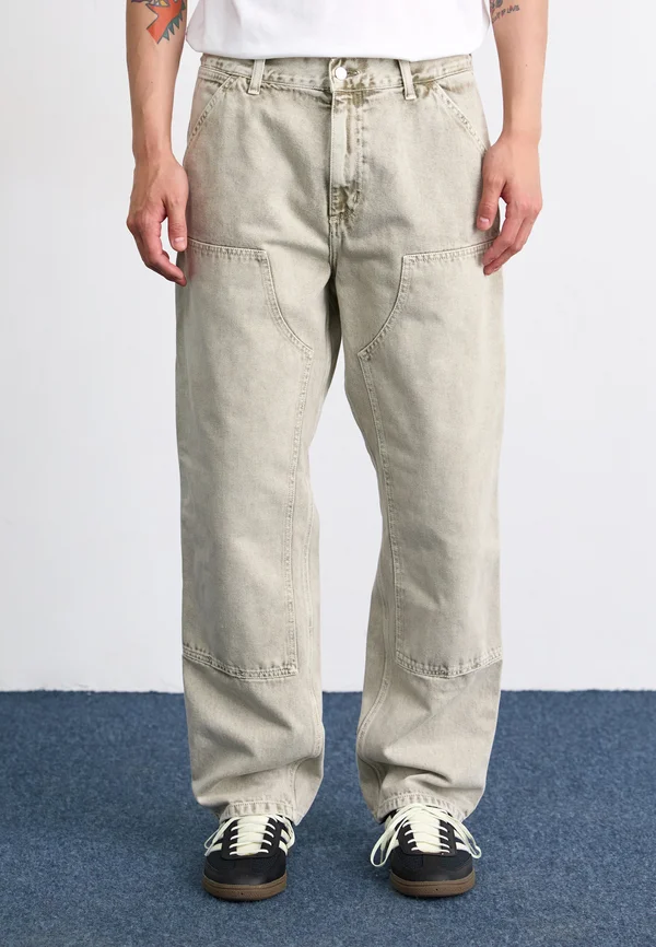 DOUBLE KNEE PANT SMITHFIELD  - Jeans Relaxed Fit - opuntia chalk wash