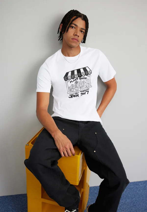 DOUBLE KNEE PANT - Stoffhose - black aged canvas