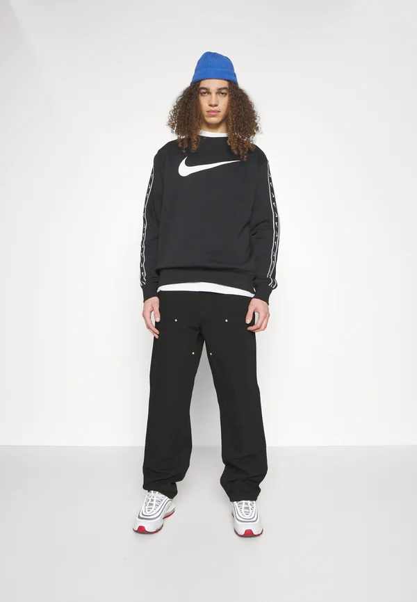 DOUBLE KNEE PANT - Stoffhose - black rinsed