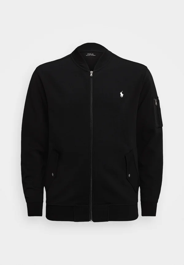 DOUBLE KNIT BOMBER JACKET - Bomberjacke - black