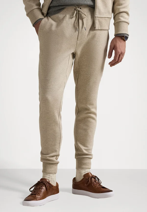 DOUBLE KNIT JOGGER PANT - Jogginghose - tuscan beige heather