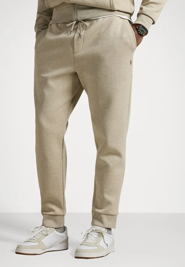 DOUBLE KNIT JOGGER PANT - Jogginghose - tuscan beige heather