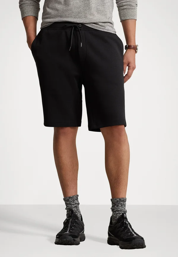 DOUBLE KNIT SHORT - Jogginghose - black