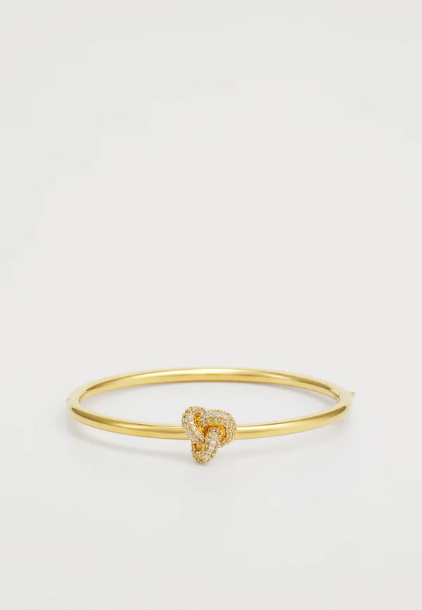 DOUBLE KNOT - Armband - clear/gold-coloured