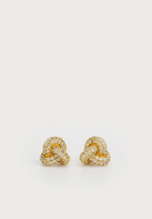 DOUBLE KNOT - Ohrringe - clear/gold-coloured