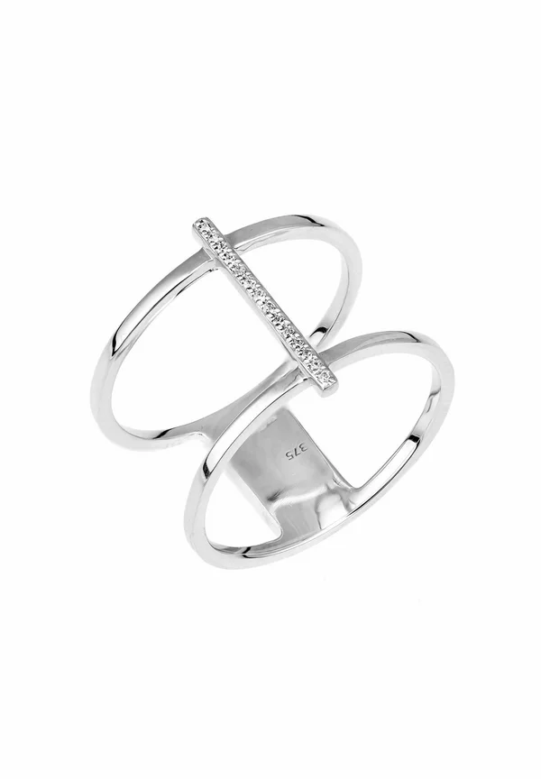DOUBLE LAYER  - Ring - white gold