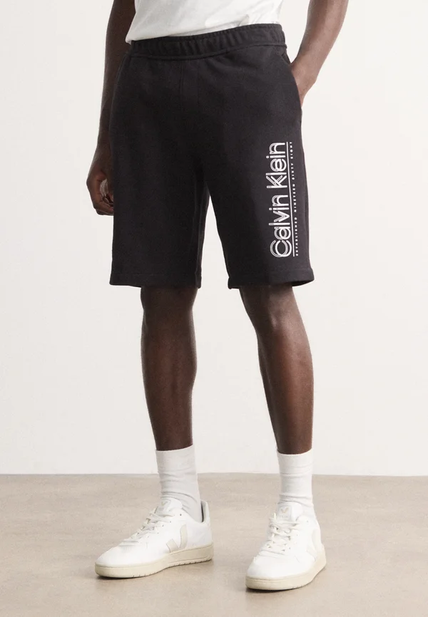 DOUBLE LOGO - Jogginghose - black
