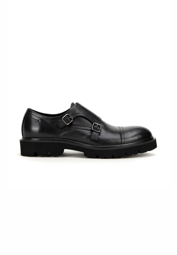 DOUBLE MONK WITH THICK - Business-Slipper - black