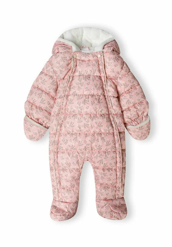 DOUBLE OPPENING WITH TURN BACK MITTS - Schneeanzug - pink