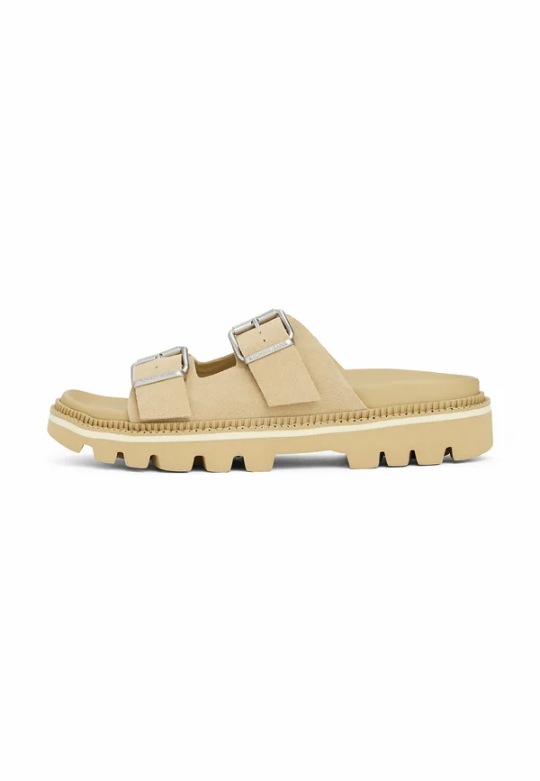 DOUBLE STRAP CLEAT  - Pantolette flach - relic tan