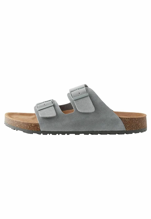 DOUBLE STRAP STANDARD - Pantolette flach - grey