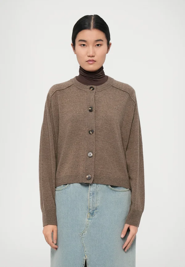 DOUVE - Strickjacke - taupe