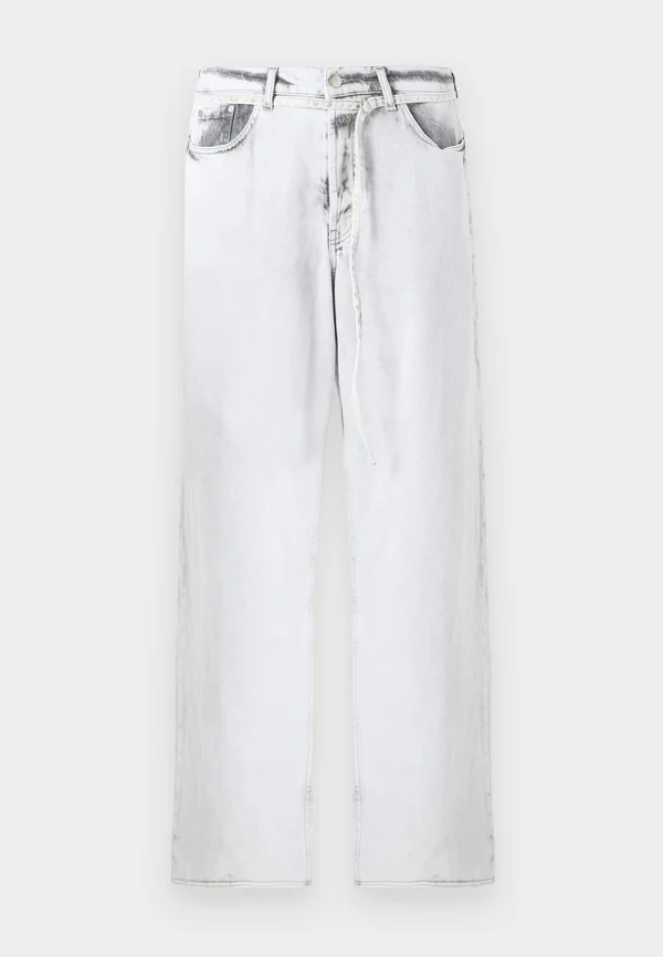 DOWN TO EARTH WIDE LEG UNISEX - Jeans Relaxed Fit - washed grey/ white
