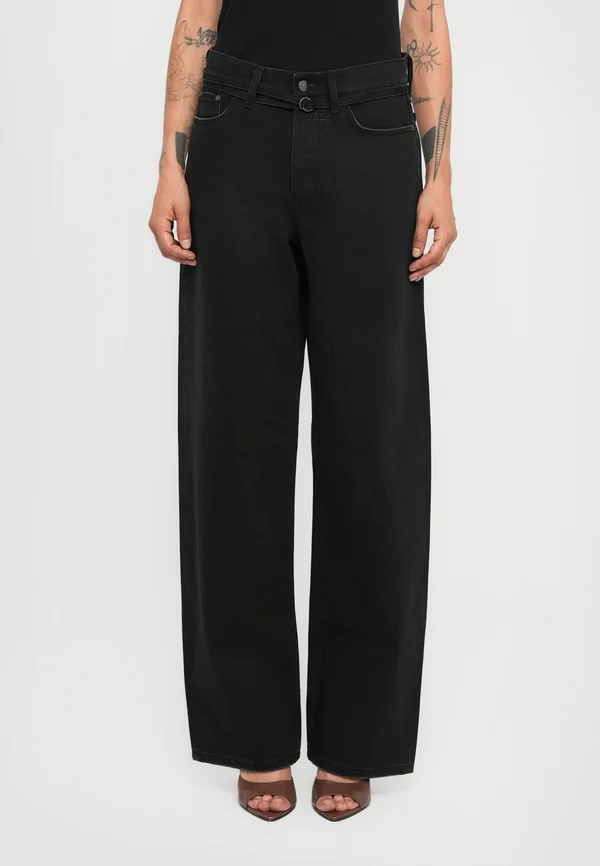 DOWN TO EARTH' WIDE LEG  - Jeans Relaxed Fit - washed black