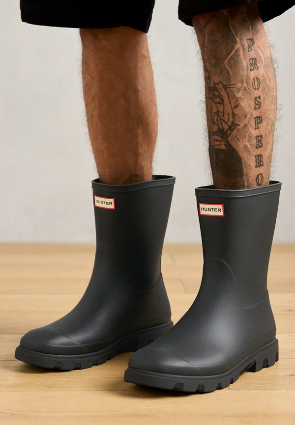 DOWNPOUR SHORT UNISEX - Gummistiefel - black