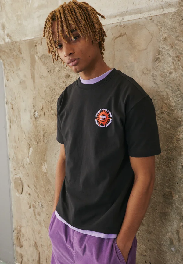 DOWNTOWN GRAPHIC TEE - T-Shirt print - puma black