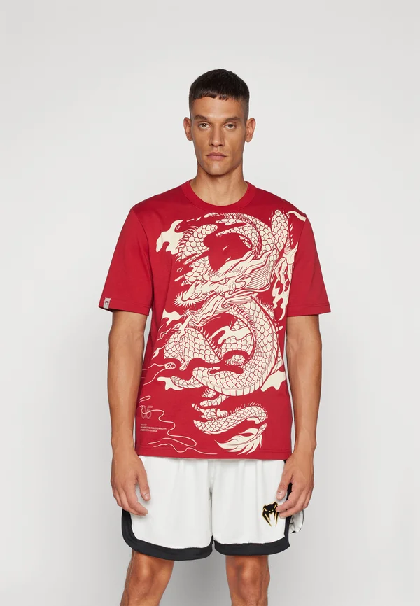 DRAGONS FLIGHT  - T-Shirt print - cherry red/cream white
