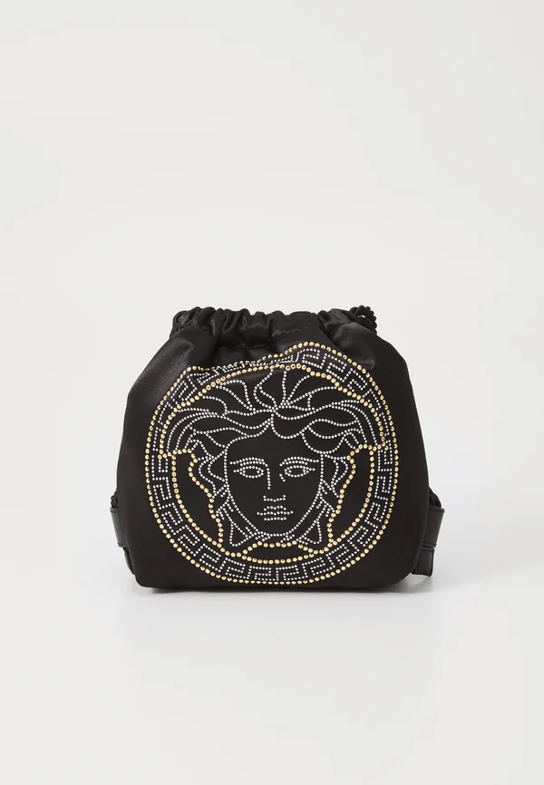 DRAW STRING FABRIC HOTFIX UNISEX - Tagesrucksack - black