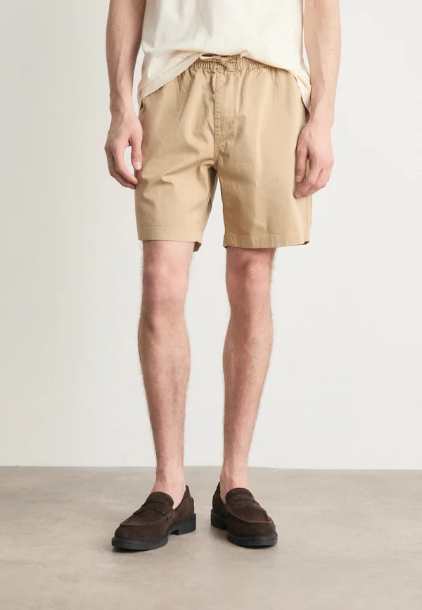 DRAWSTRING LOGO  - Shorts - dark khaki